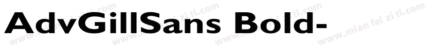 AdvGillSans Bold字体转换